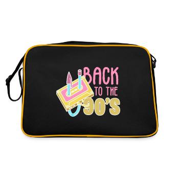90s 90 - Sac Retro - noir/or - Dos
