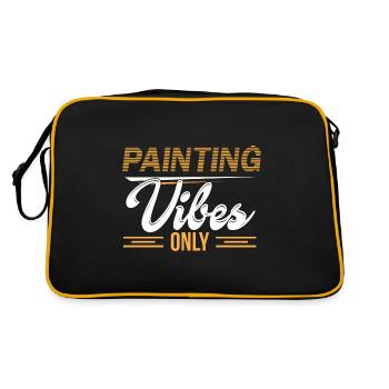 Maler und Lackierer, der Beste und Nervigste Beruf - Retro Tasche - Schwarz/Gold - Hinten
