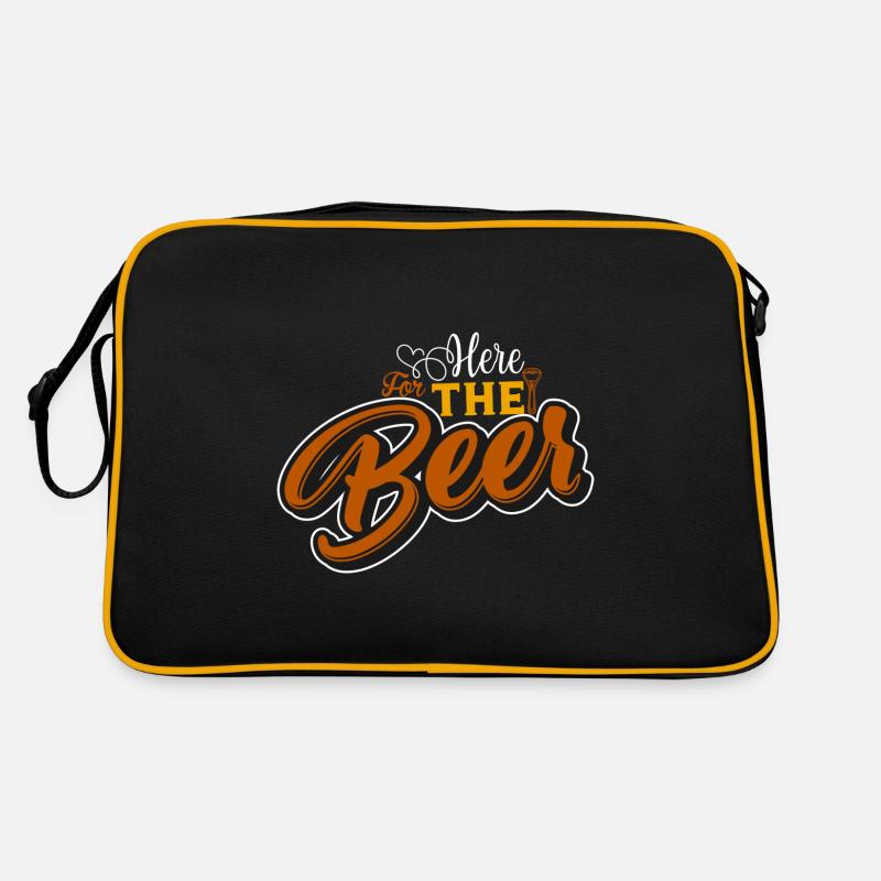 Here for the beer Retro Bag