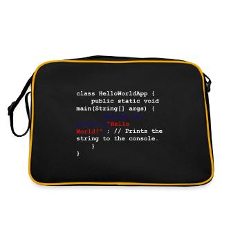 Coder Software Développeur - Sac Retro - noir/or - Dos