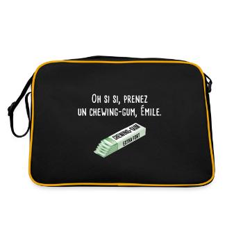 Prenez un chewing-gum Emile la cité de la peur - Sac Retro - noir/or - Dos