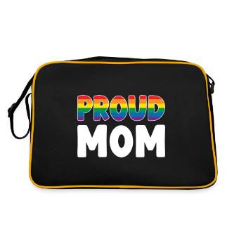Stolze Mutter LGBT - Retro Tasche - Schwarz/Gold - Hinten