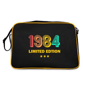 1984 Vintage 40ème Cadeau d’Anniversaire Né 1984 - Sac Retro - noir/or - Dos