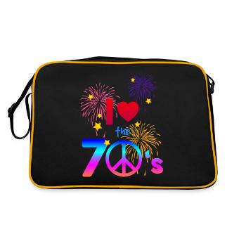 70s Love - Retro Bag - black/gold - Back