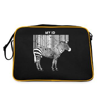 Bandes Zebra - Sac Retro - noir/or - Dos
