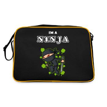 Ninja - Retro Bag - black/gold - Back