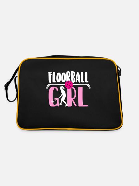 Fille de floorball - Sac Retro - noir/or - Dos