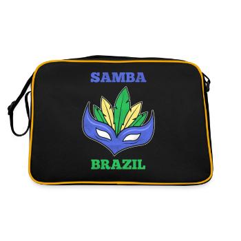 Cadeau Samba Brésil - Sac Retro - noir/or - Dos