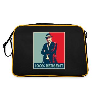 Alain Berset 100 Bersent Shirt - Retro Bag - black/gold - Back