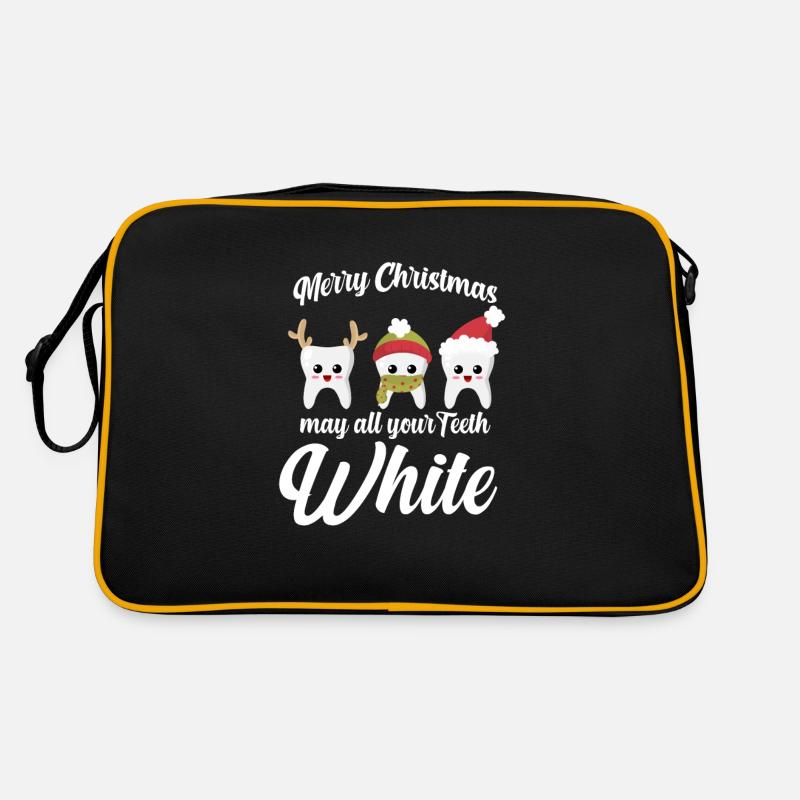 Dentiste Noël cadeau dents blanc Sac Retro