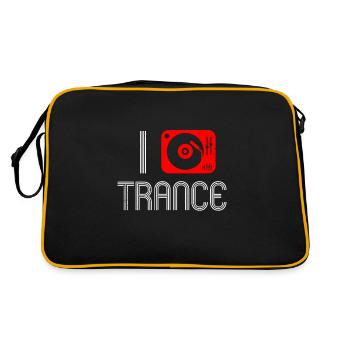 DJ trance raccroche pour les amis du parti - Sac Retro - noir/or - Dos