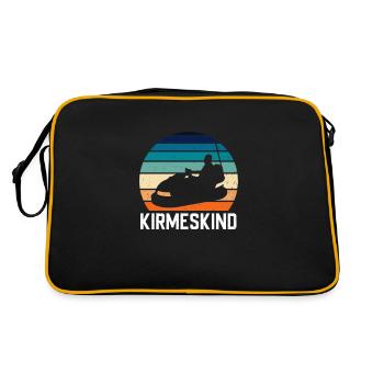 Cadeau de fête foraine et fête foraine - Sac Retro - noir/or - Dos