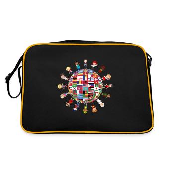 Diversité culturelle Enfants Autour du Globe - Sac Retro - noir/or - Dos
