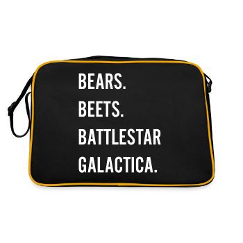 Bears Beets Battlestar Galactica - Retro Bag - black/gold - Back