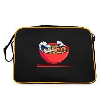 Great Ramen Wave Japanese Ramen Noodles - Sac Retro - noir/or - Dos