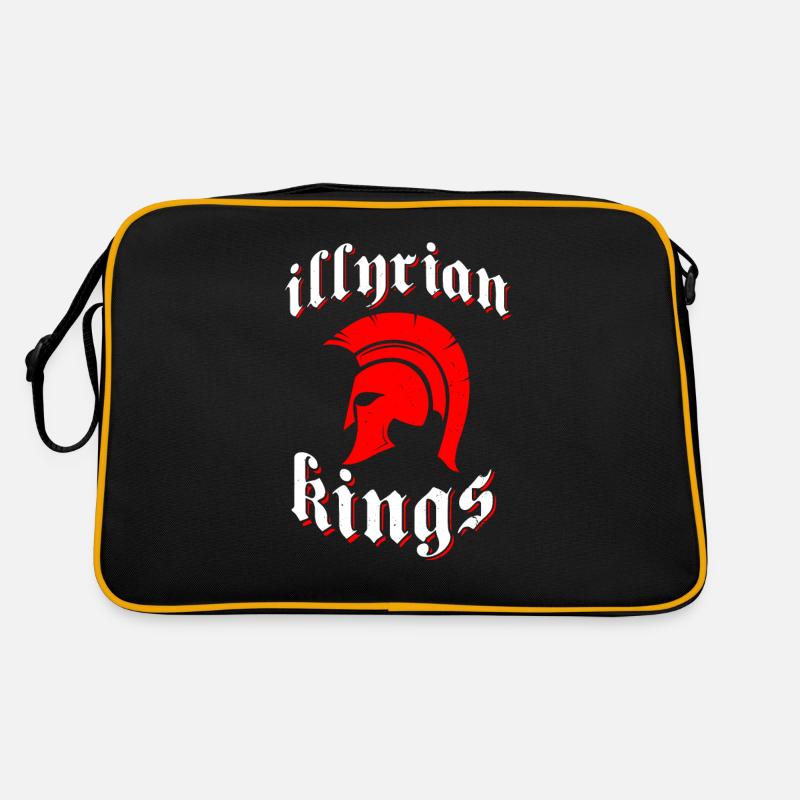 Albanien Illyrian Kings Autochthonous Kuq E zi Retro Tasche