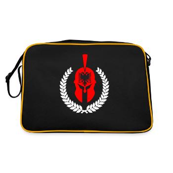 Albanie Illyrian Autochthonous Albanais Kosovo - Sac Retro - noir/or - Dos