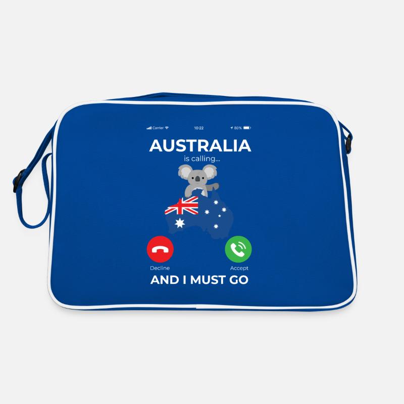 Australien is Calling Urlaub Geschenk Retro Tasche