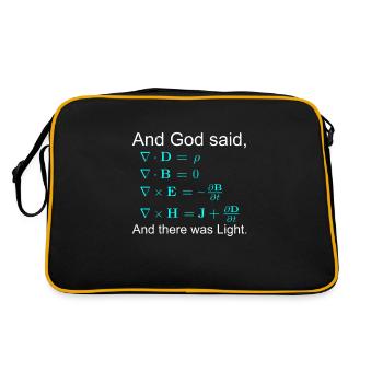 Maxwell physicists gift math students - Retro Bag - black/gold - Back
