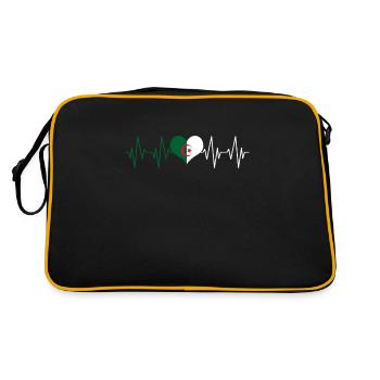 Algérie Maillot Football Equipe Fan Cadeau - Retro Tasche - Schwarz/Gold - Hinten
