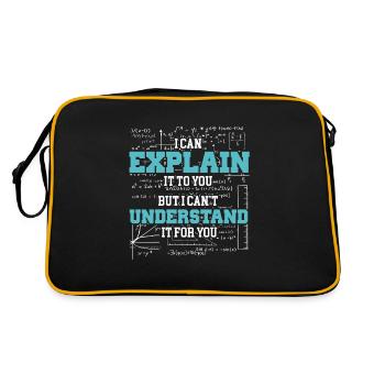 Je peux explain it to you Rigolo - Sac Retro - noir/or - Dos