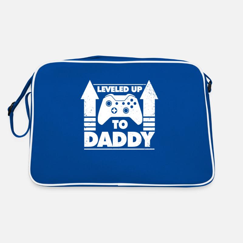 Leveled Up To Daddy For Dad Gift Dad Retro Bag