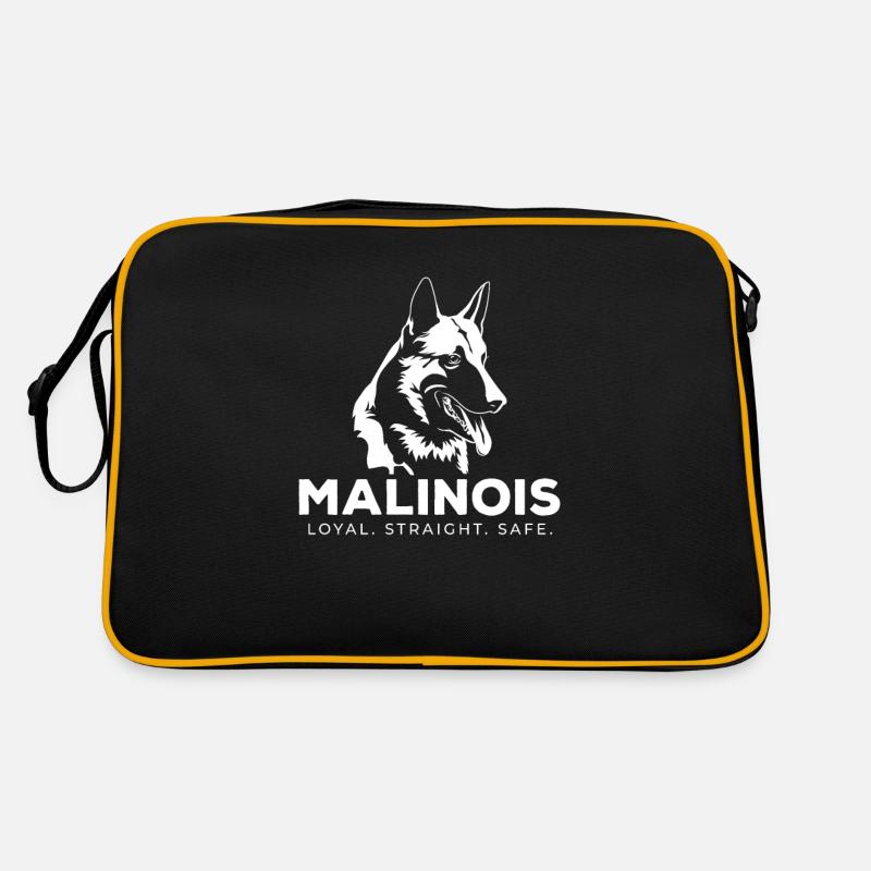 Malinois Loyal Belgischer Schäferhund Geschenk Retro Tasche