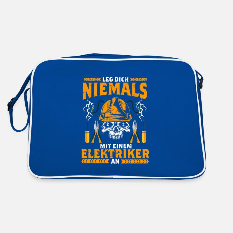 Elektriker Witze Sprüche Handwerker Geschenk Retro Tasche