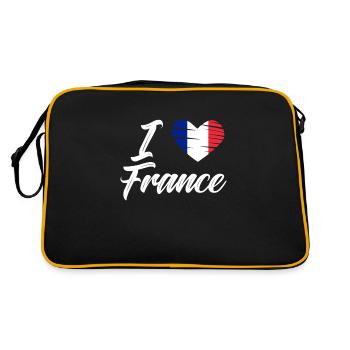 France Drapeau cadeau France - Sac Retro - noir/or - Dos
