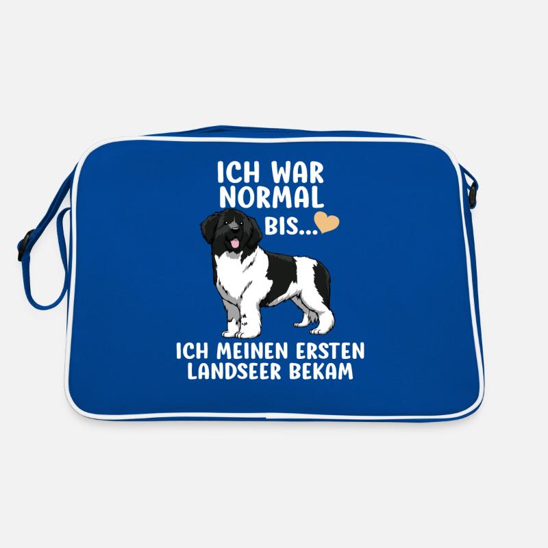 Landseer Hunderasse Lustig Sprüche Geschenk Hunde Retro Tasche