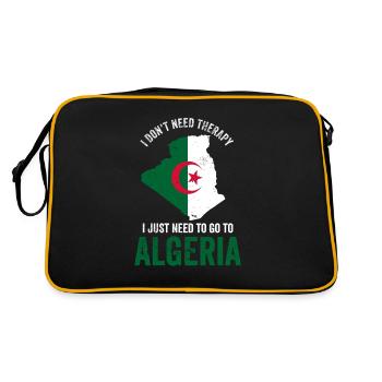 Algérie drapeau football équipe fan cadeau - Sac Retro - noir/or - Dos