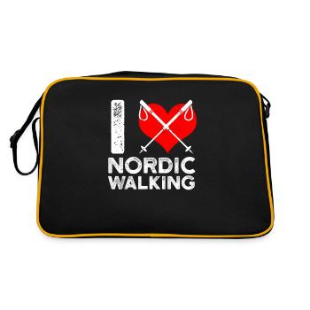 Nordic Walking Poles Trekking - Retro Bag - black/gold - Back