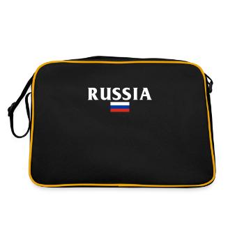 Made in Russia Russie drapeau - Sac Retro - noir/or - Dos