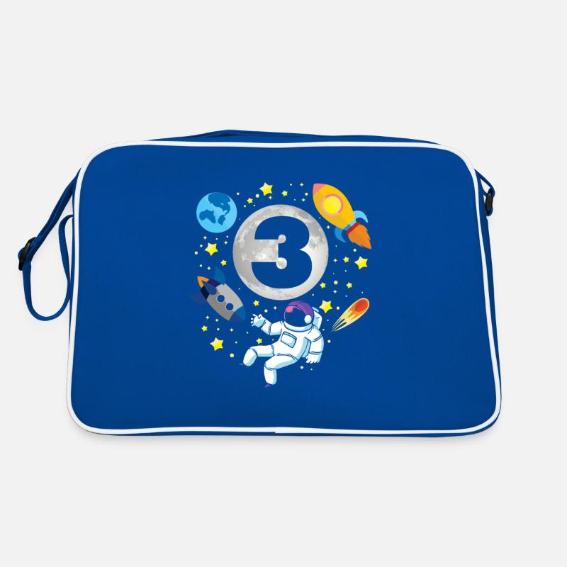 Astronaut | Space | 3th Bday | 3 Years Old Bday Retro Tasche