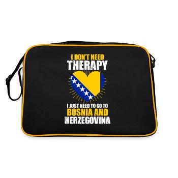 Bosna Bosanac Bosnia Herzegovina Balkans - Retro Bag - black/gold - Back