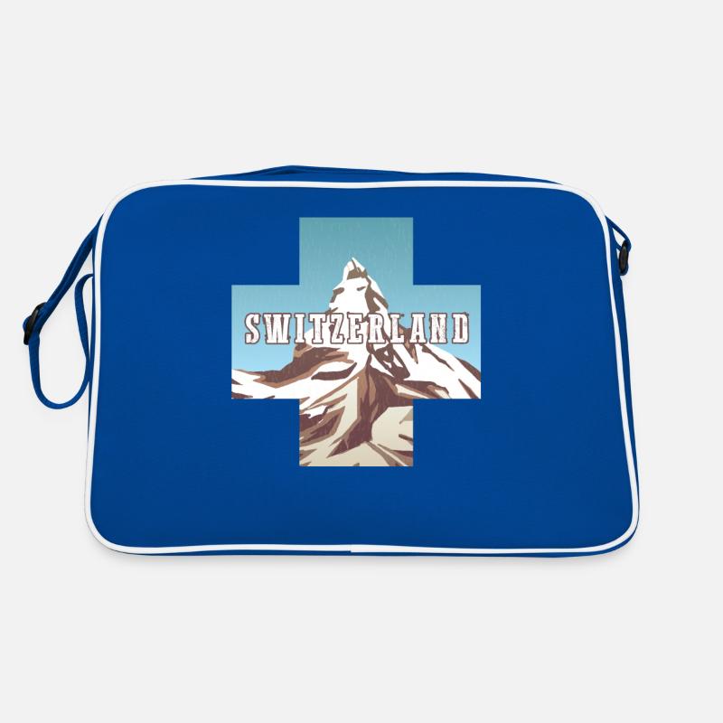 Schweiz-flagge | Schweizer Alpen | Schweiz Retro Tasche