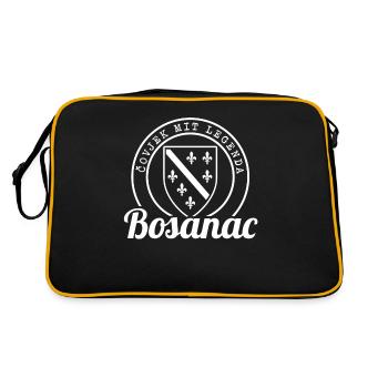 Covjek avec Legenda - Bosanac Bosna Bosnie - Sac Retro - noir/or - Dos