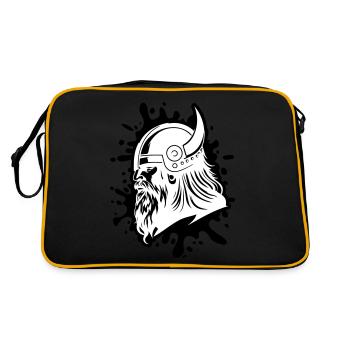 Guerrier viking Head Viking - Sac Retro - noir/or - Dos
