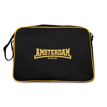 ville Amsterdam boese - Sac Retro - noir/or - Dos