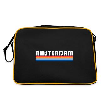 Amsterdam - Retro Bag - black/gold - Back