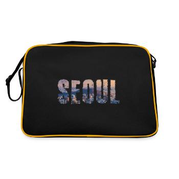 seoul stadt - Retro Bag - black/gold - Back