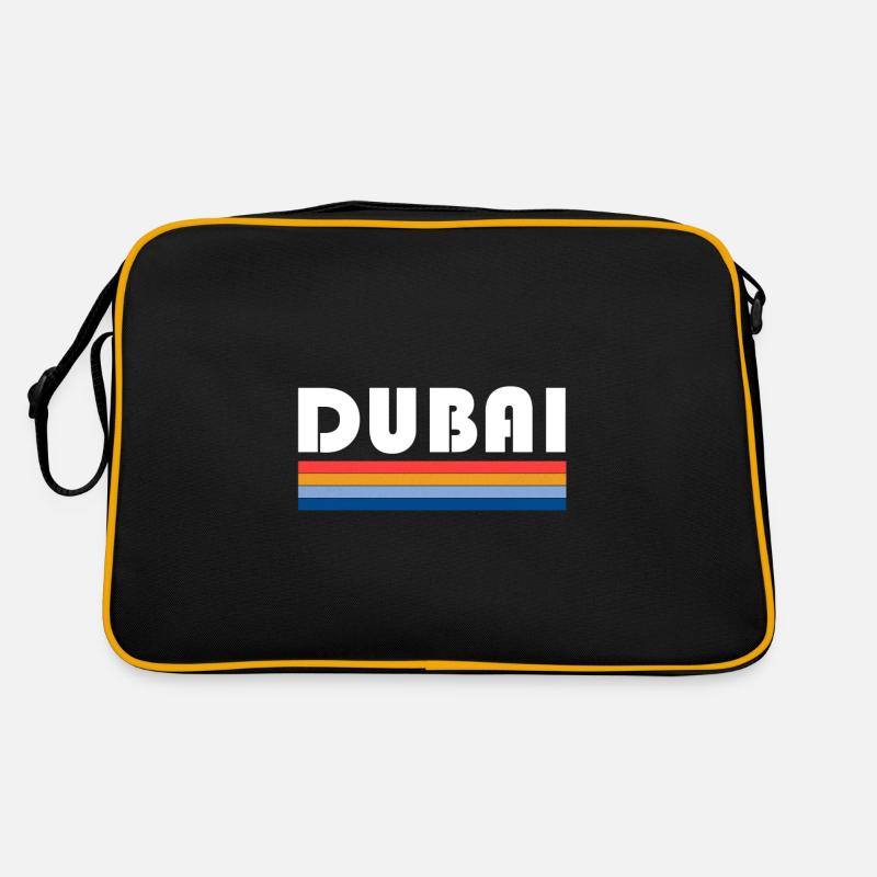 Dubai - Retro Tasche - Schwarz/Gold