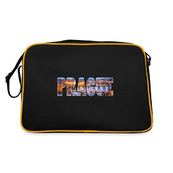 prague prague city - Retro Bag - black/gold - Back
