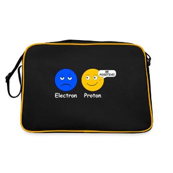 Proton Electron Be Positive - Retro Bag - black/gold - Back