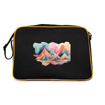 Entwurf - Retro Tasche - Schwarz/Gold - Hinten