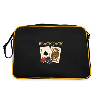 Blackjack – The Game with the Magic 21 - Retro Bag - black/gold - Back