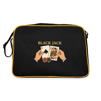 Blackjack – The Game with the Magic 21 - Retro Bag - black/gold - Back