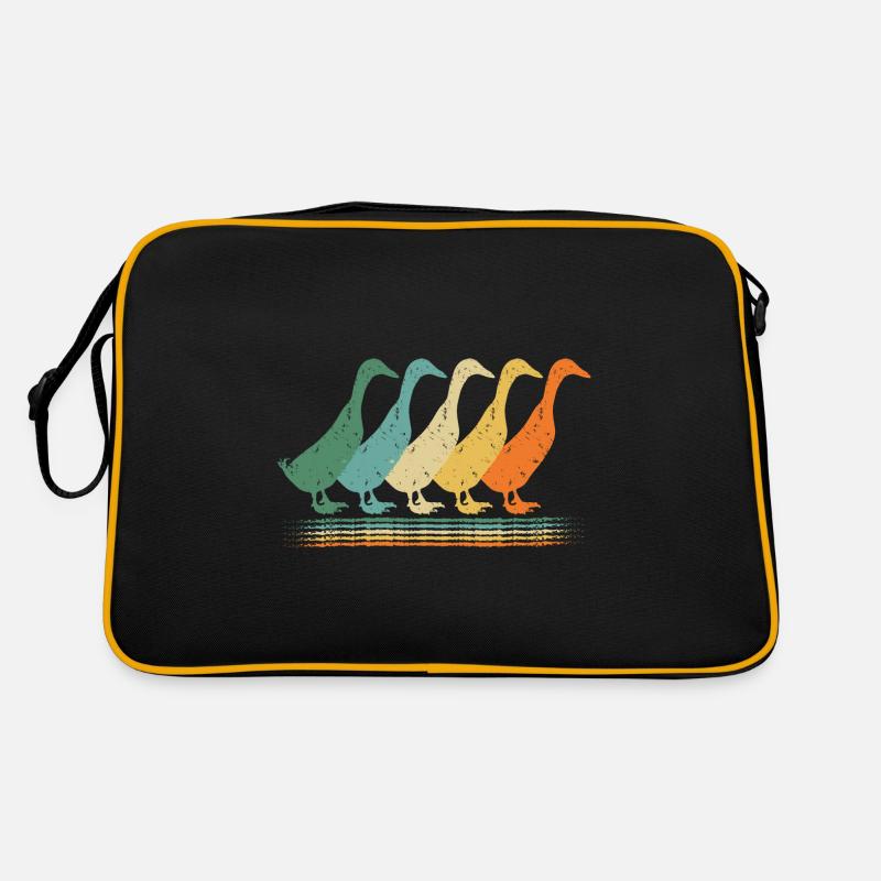 Silhouette Gift Duck Running Duck Owner Retro Bag