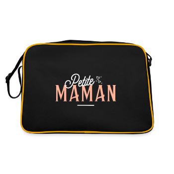 Maman - Petite maman - idée cadeau - Sac Retro - noir/or - Dos