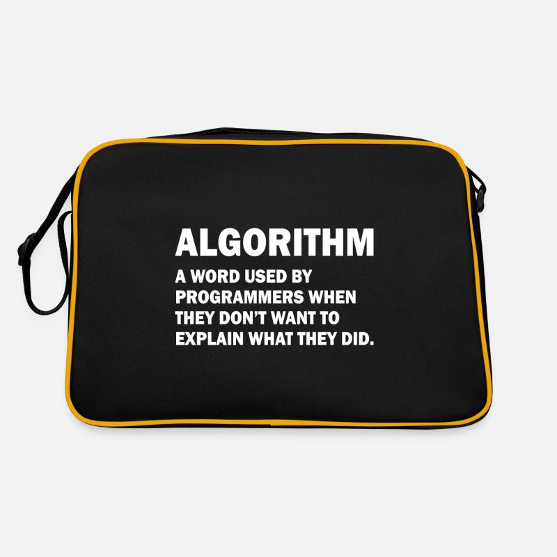 Algorithm Admin Informatik Nerd Programming Retro Tasche